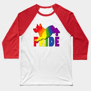 Pride Corgi Baseball T-Shirt